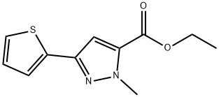 ETHYL 1-METHYL-3-THIEN-2-YL-1H-PYRAZOLE-5-CARBOXYLATE Struktur