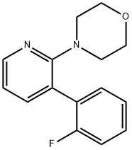 3-(2-fluorophenyl)-2-morpholinopyridine Struktur