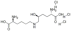 (5S)-N6-[(5S)-5-AMino-5-carboxypentyl]-5-hydroxy-L-lysine Trihydrochloride Struktur