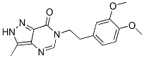 3-[2-(3,4-dimethoxyphenyl)ethyl]-7-methyl-3,5,8,9-tetrazabicyclo[4.3.0 ]nona-4,6,9-trien-2-one Struktur