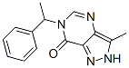 7-methyl-3-(1-phenylethyl)-3,5,8,9-tetrazabicyclo[4.3.0]nona-4,6,9-tri en-2-one Struktur