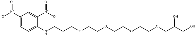 N-(15,16-DIHYDROXY-4,7,10,13-TETRAOXA-HEXADECYL)-2,4-DINITROANILINE Struktur