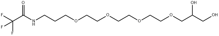 N-(15,16-DIHYDROXY-4,7,10,13-TETRAOXA-HEXADECYL)-TRIFLUOROACETAMIDE Struktur