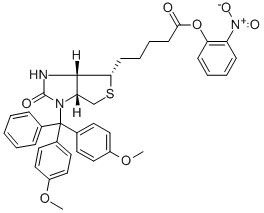 N1-(DIMETHOXYTRITYL)-D-(+)BIOTIN 2-NITROPHENYL ESTER Struktur