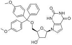 5'-O-(4,4'-DIMETHOXYTRITYL)-7-DEAZA-2'-DEOXYXANTHOSINE Struktur