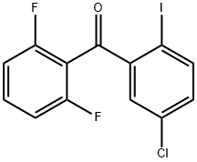 (5-CHLORO-2-IODOPHENYL) 2,6-DIFLUOROPHENYL METHANO Struktur