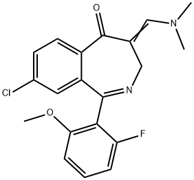 (1E,4E)-8-chloro-4-((diMethylaMino)Methylene)-1-(2-fluoro-6-Methoxyphenyl)-3,4-dihydrobenzo[c]azepin-5-one