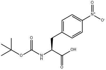 2-TERT-BUTOXYCARBONYLAMINO-3-(4-NITRO-PHENYL)-PROPIONIC ACID Struktur