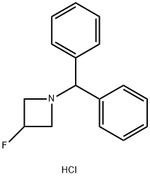 1-BENZHYDRYL-3-FLUORO-AZETIDINE HYDROCHLORIDE Struktur