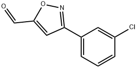 3-(3-CHLORO-PHENYL)-ISOXAZOLE-5-CARBALDEHYDE Struktur