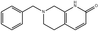 5,6,7,8-TETRAHYDRO-7-(PHENYLMETHYL)-1,7-NAPHTHYRIDIN-2(1H)-ONE Struktur