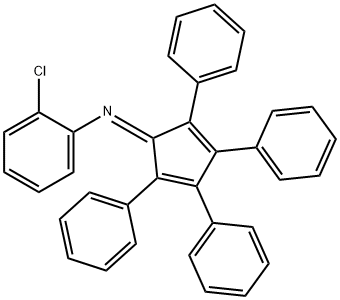 (2-CHLORO-PHENYL)-(2,3,4,5-TETRAPHENYL-CYCLOPENTA-2,4-DIENYLIDENE)-AMINE Struktur