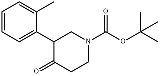 1-BOC-3-(2'-METHYLPHENYL)-PIPERIDIN-4-ONE Struktur