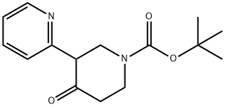 1-BOC-3-(2'-PYRIDYL)-PIPERIDIN-4-ONE Struktur