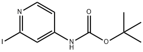 (2-IODO-PYRIDIN-4-YL)-CARBAMIC ACID TERT-BUTYL ESTER Struktur