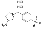 1-(4-TRIFLUOROMETHYL-BENZYL)-PYRROLIDIN-3-YLAMINE DIHYDROCHLORIDE Struktur