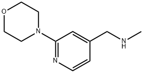 N-METHYL-N-[(2-MORPHOLIN-4-YLPYRIDIN-4-YL)METHYL]AMINE Struktur