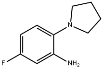 5-Fluoro-2-(1-pyrrolidinyl)aniline Struktur