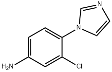 3-chloro-4-(1H-imidazol-1-yl)aniline Struktur