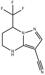 7-(trifluoromethyl)-4,5,6,7-tetrahydropyrazolo[1,5-a]pyrimidine-3-carbonitrile Struktur