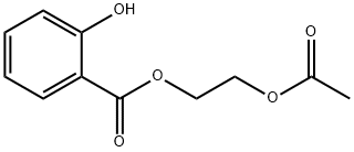 2-(acetoxy)ethyl salicylate Struktur