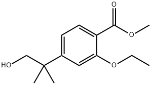 2-ETHOXY-4-(2-HYDROXY-1,1-DIMETHYL-ETHYL)-BENZOIC ACID METHYL ESTER Struktur