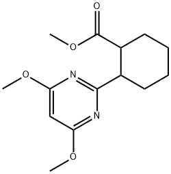 2-(4,6-DIMETHOXYPYRIMIDIN-2-YL)CYCLOHEXANECARBOXYLIC ACID METHYL ESTER Struktur