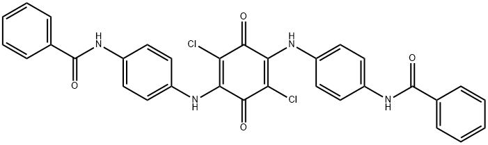 BENZAMIDE, N,N'-[(2,5-DICHLORO-3,6-DIOXO-1,4-CYCLOHEXADIENE-1,4-DIYL)BIS(IMINO-4,1-PHENYLENE)]BIS- Struktur