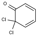 2,4-Cyclohexadien-1-one,  6,6-dichloro- Struktur