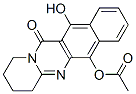 12H-Benzo[g]pyrido[2,1-b]quinazolin-12-one,  6-(acetyloxy)-1,2,3,4-tetrahydro-11-hydroxy- Struktur