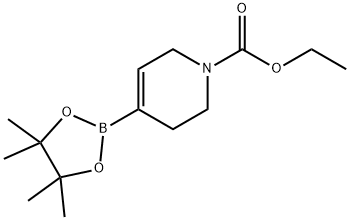 1(2H)-PYRIDINECARBOXYLIC ACID, 3,6-DIHYDRO-4-(4,4,5,5-TETRAMETHYL-1,3,2-DIOXABOROLAN-2-YL)-, ETHYL ESTER Struktur