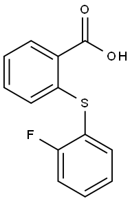 2-[(2-fluorophenyl)sulfanyl]benzoic acid Struktur