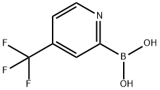 4-TRIFLUOROMETHYLPYRIDINE-2-BORONIC ACID Struktur