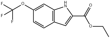 ETHYL 6-TRIFLUOROMETHOXYINDOLE-2-CARBOXYLATE Struktur