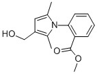 2-[3-(HYDROXYMETHYL)-2,5-DIMETHYL-1H-PYRROL-1-YL]-BENZOIC ACID METHYL ESTER Struktur