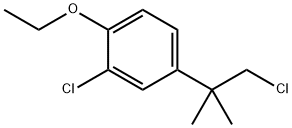 2-Chloro-4-(2-chloro-1,1-dimethylethyl)-1-ethoxybenzene Struktur