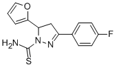 3-(4-FLUOROPHENYL)-5-(FURAN-2-YL)-4,5-DIHYDRO-1H-PYRAZOLE-1-CARBOTHIOAMIDE Struktur