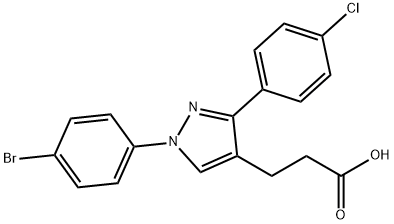 1-(4-BROMOPHENYL)-3-(4-CHLOROPHENYL)PYR& Struktur