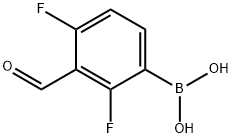 2,4-DIFLUORO-3-FORMYLPHENYLBORONIC ACID Struktur