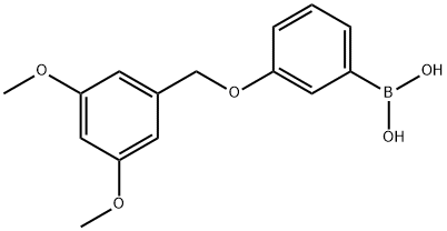 3-(3',5'-DIMETHOXYBENZYLOXY)PHENYLBORON& Struktur