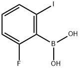 2-FLUORO-6-IODOPHENYLBORONIC ACID Struktur