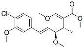 (3S,4S,5E)-6-(4-Chloro-3-methoxyphenyl)-4-methoxy-2-[(E)-methoxymethylene]-3-methyl-5-hexenoic acid methyl ester Struktur