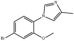 1-(4-BROMO-2-METHOXYPHENYL)-4-METHYL-1H-IMIDAZOLE Struktur