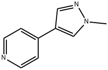 Pyridine, 4-(1-methyl-1H-pyrazol-4-yl)- Struktur