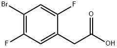 4-bromo-2,5-difluorophenylacetic acid Struktur