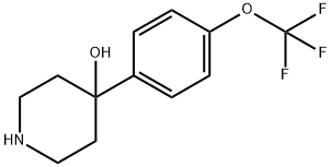 4-[4-(TRIFLUOROMETHOXY)PHENYL]-4-PIPERIDINOL Struktur