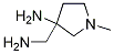 3-aMino-1-Methyl-3-PyrrolidineMethanaMine Struktur