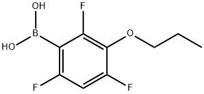 3-PROPOXY-2,4,6-TRIFLUOROPHENYLBORONIC & Struktur