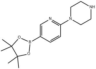 1-(5-(4,4,5,5-TETRAMETHYL-1,3,2-DIOXABOROLAN-2-YL)PYRIDIN-2-YL)PIPERAZINE price.