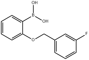 2-(3'-FLUOROBENZYLOXY)PHENYLBORONIC ACID Struktur